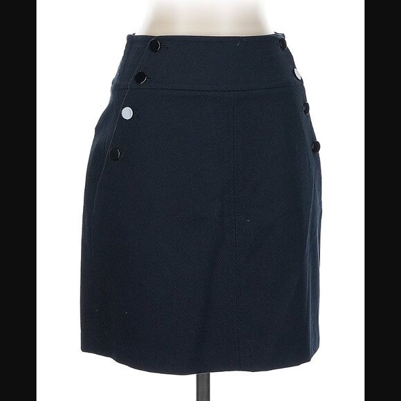 Like New Club Monaco Navy Skirt - Size 2 - Picture 1 of 4